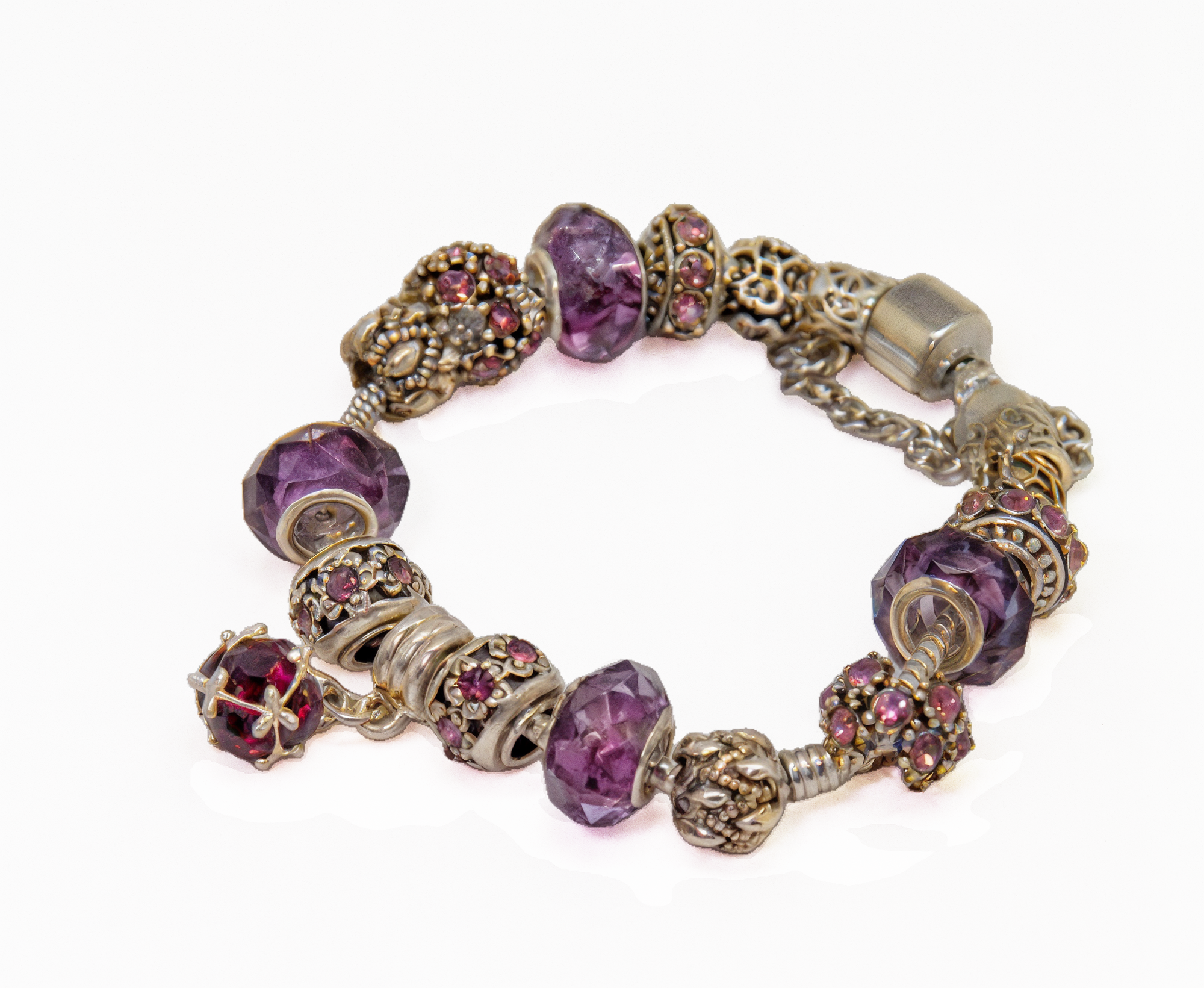 Pulsera Encanto Púrpura