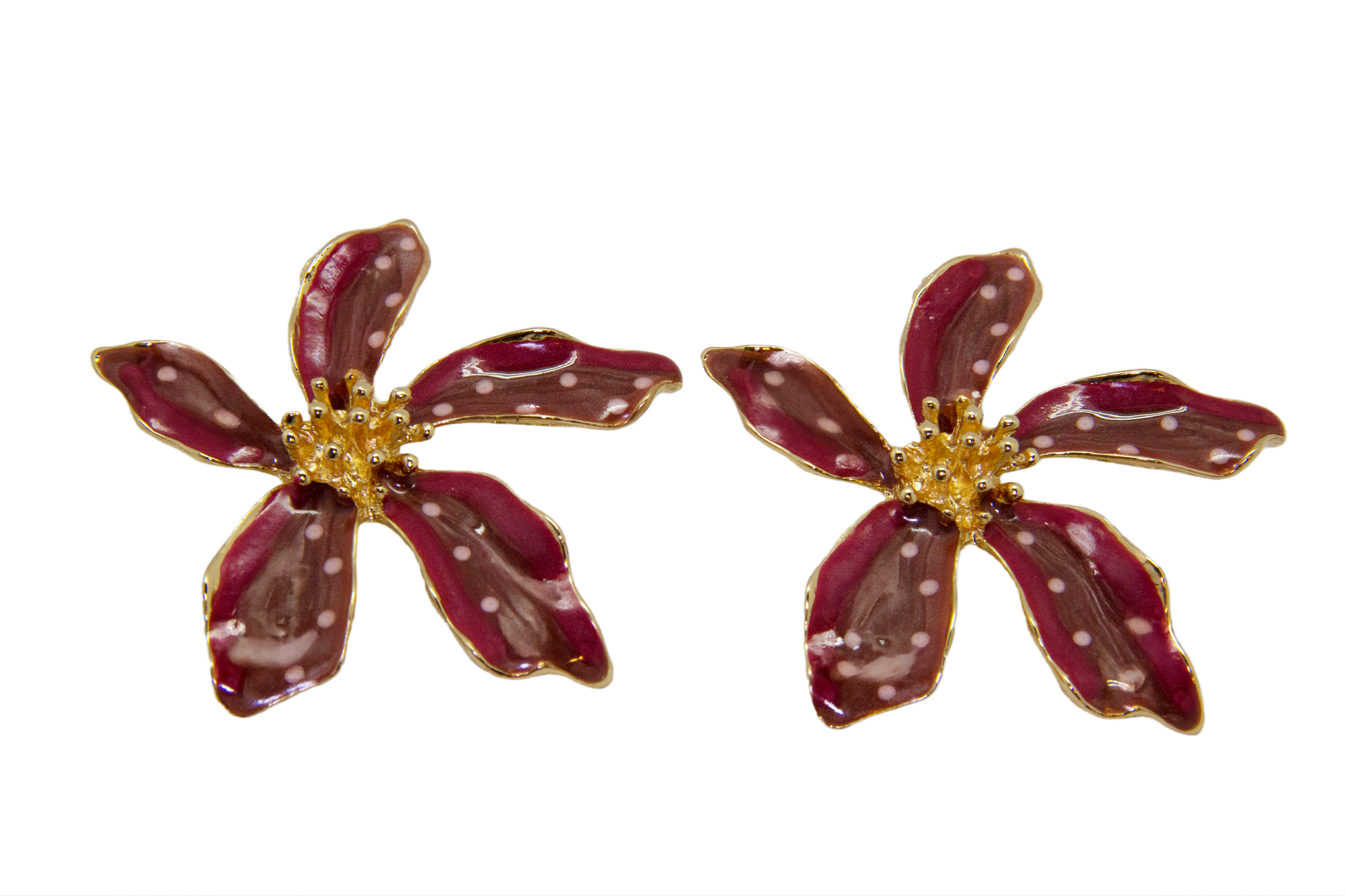 Aretes Pétalos de Merlot