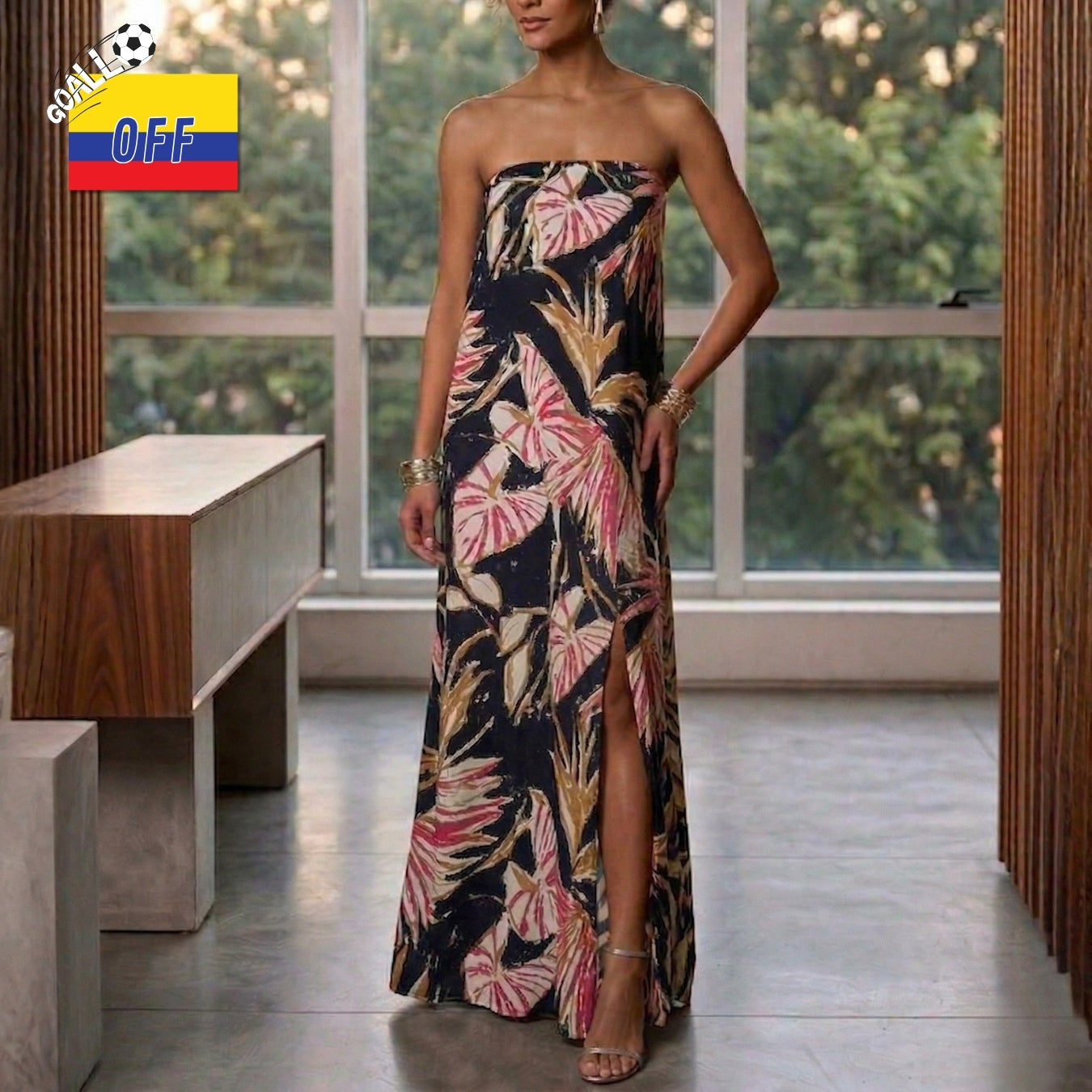 Vestido Habana Night Garden