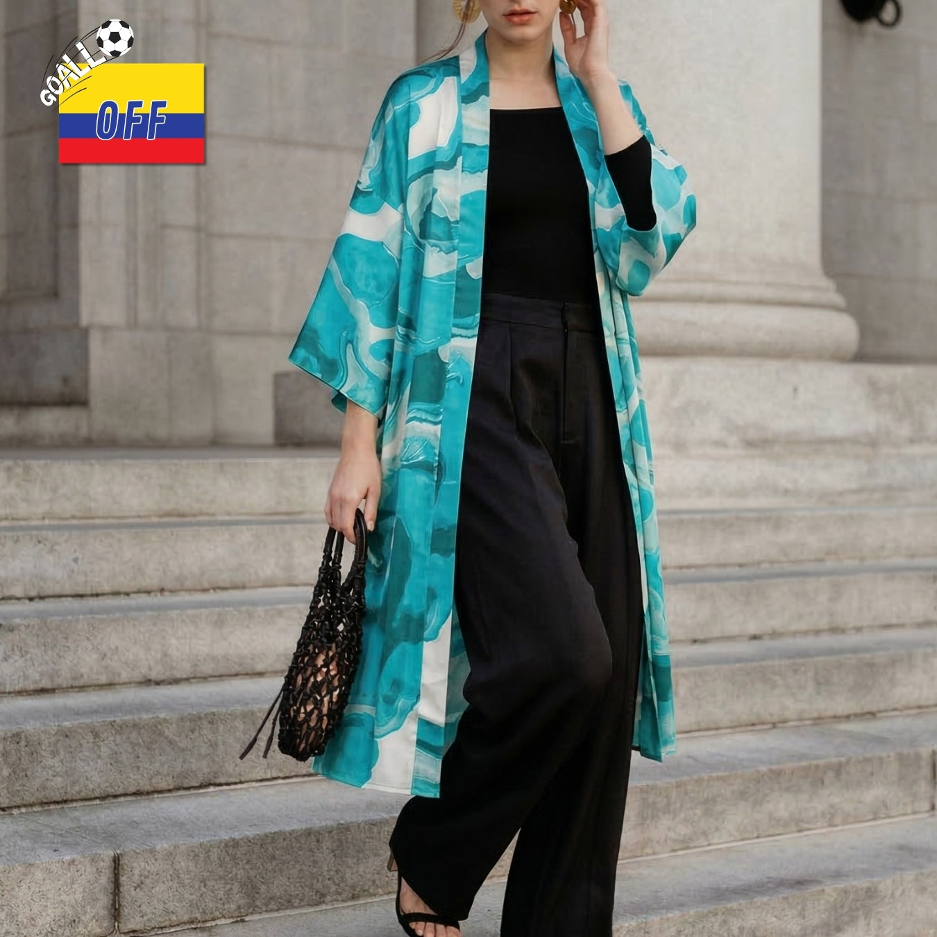 Kimono Bora Bora Aguamarina