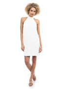 Vestido Minimalista Sin Mangas - Blanco Puro