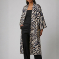 Kimono Bora Bora Print Negro