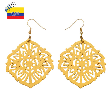 Aretes Mándala Girasol