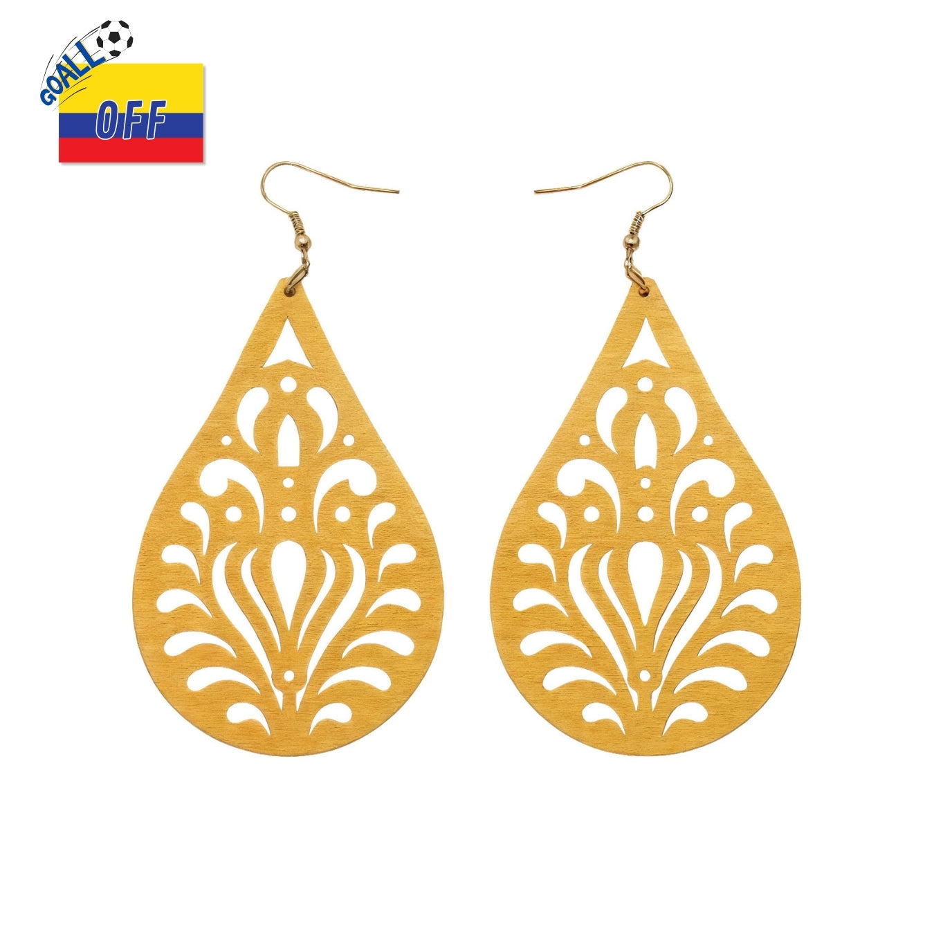 Aretes Gota Ámbar
