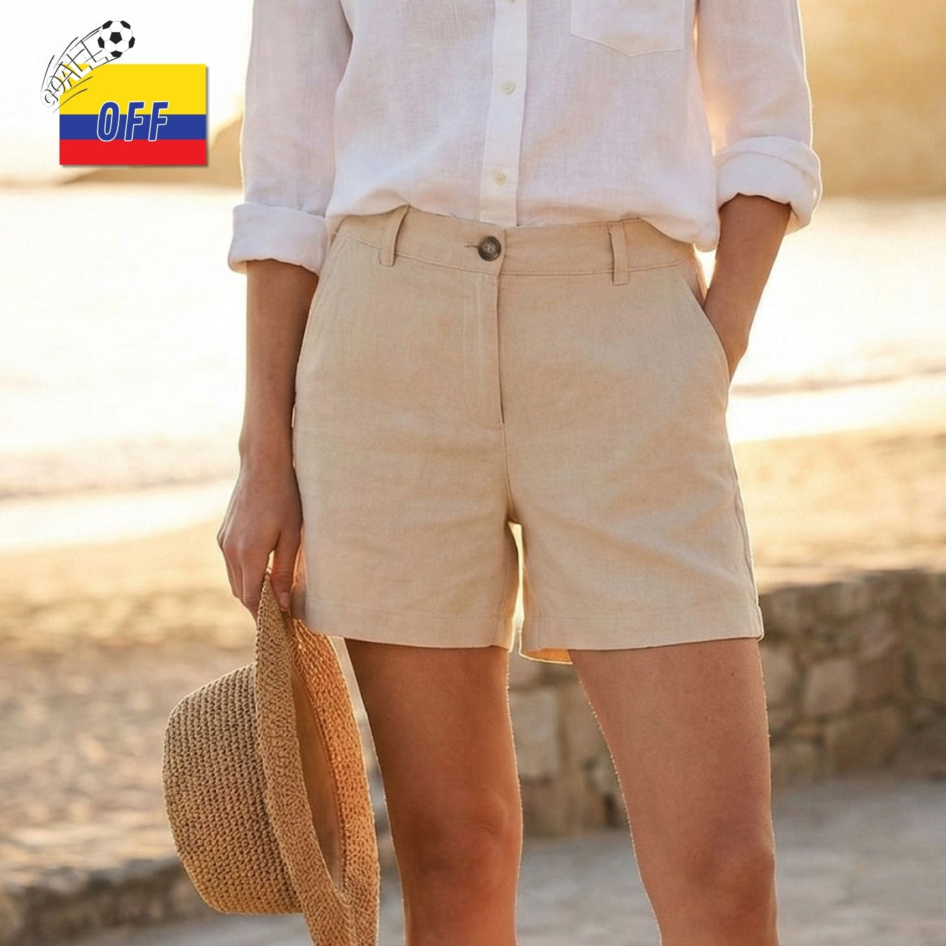 Short Crew beige