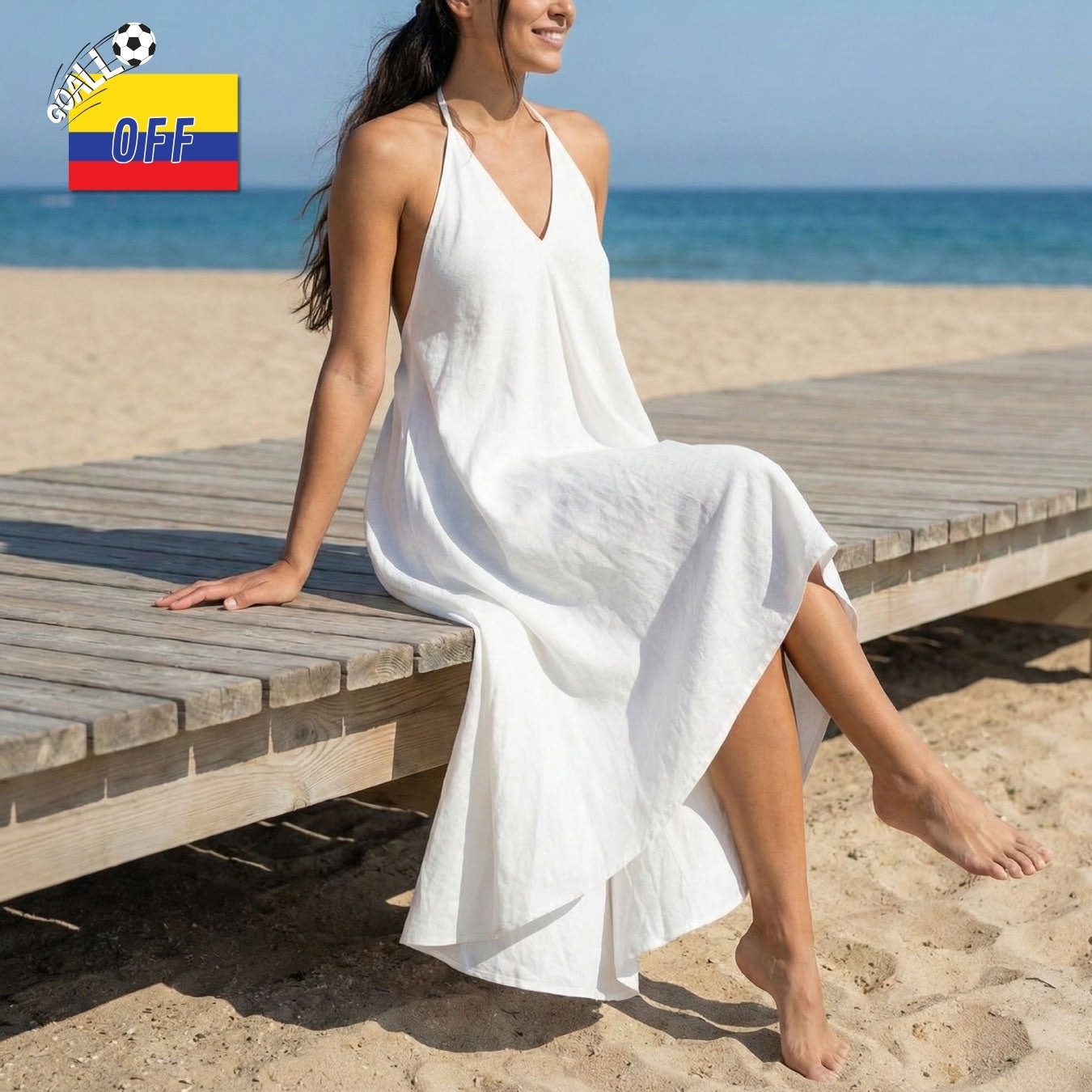 Vestido La Palma Ivory