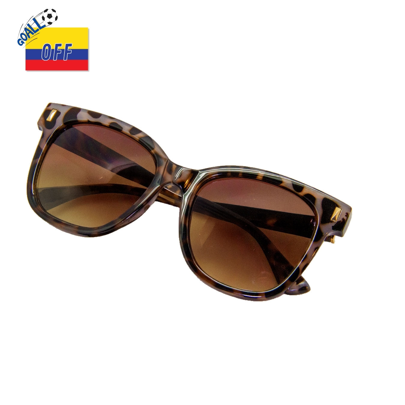 Lentes de Sol Estilo Cat-Eye con Estampado de Leopardo
