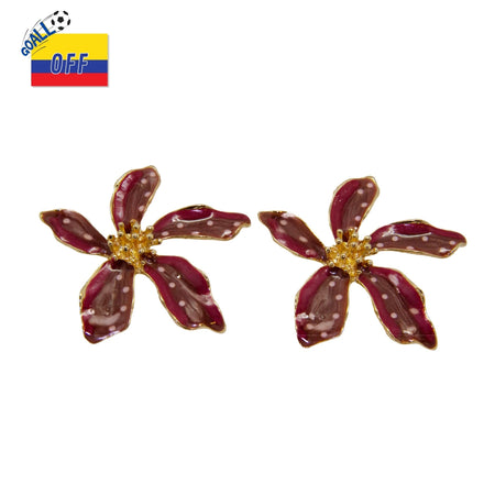 Aretes Pétalos de Merlot