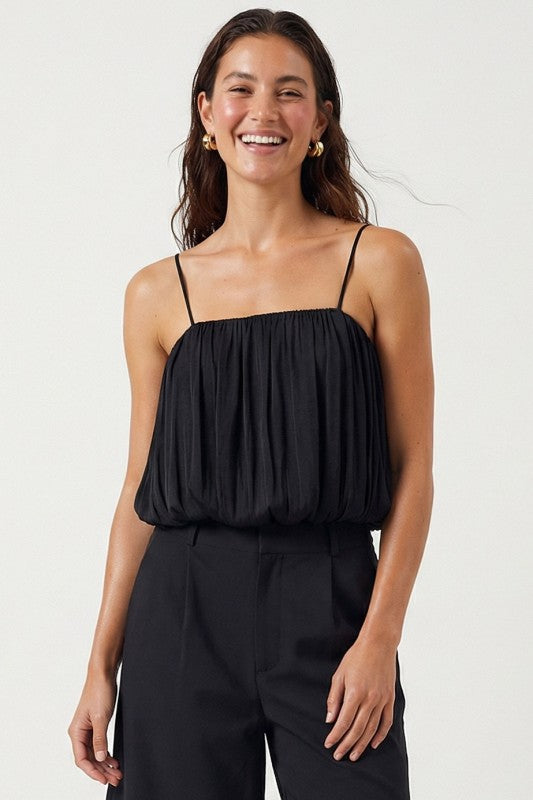 Blusa Cami Estructurada con Plisado Superior
