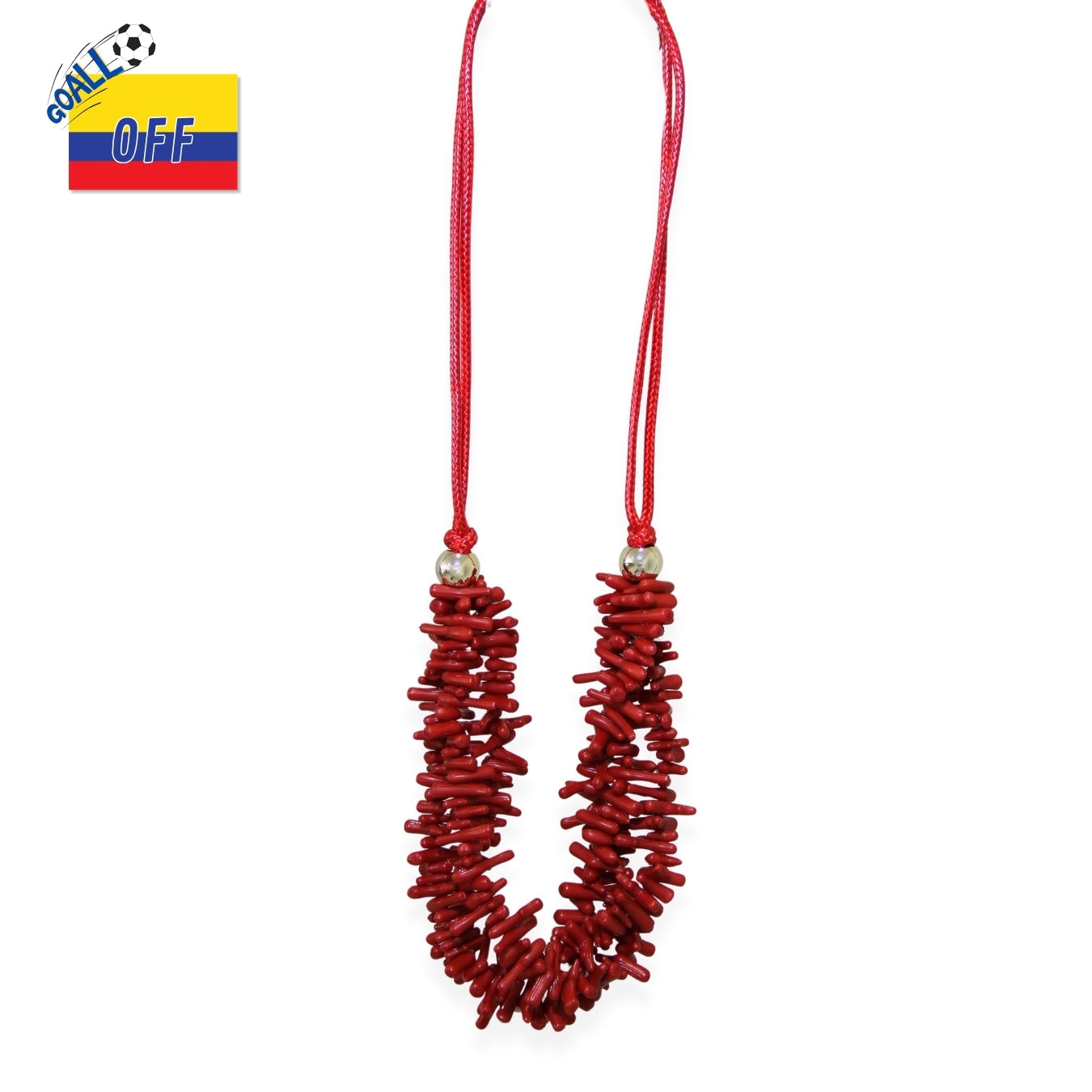 Collar Coral Escarlata