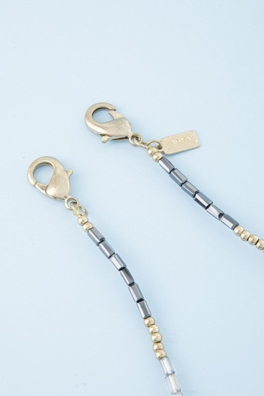Cuerda para Gafas Diseño Modern Grey & Gold