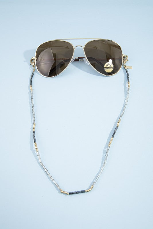 Cuerda para Gafas Diseño Modern Grey & Gold