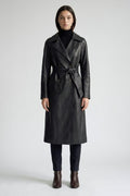 Gabardina Efecto Cuero Urban Chic Black