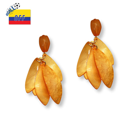 Aretes Cascada Ambarina