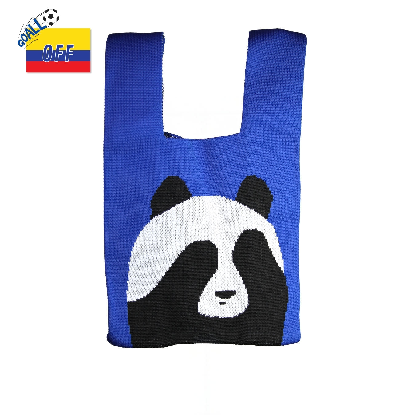Mini Tote Bag Panda Blue