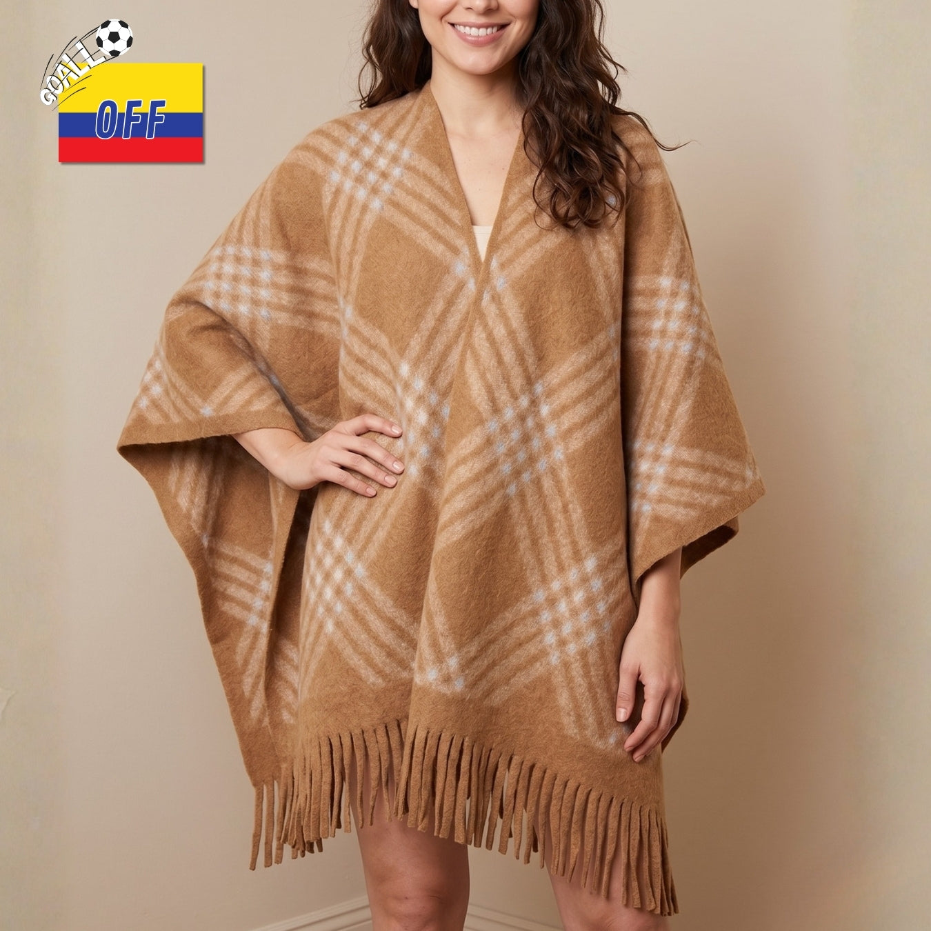 Poncho Tartán Cálido