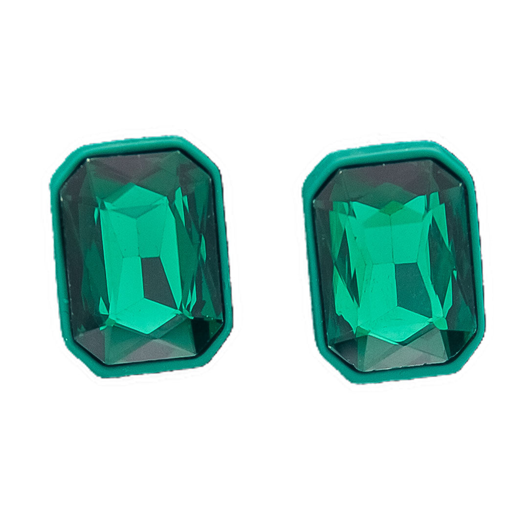 Aretes verdes con diseño abstracto - Verdes