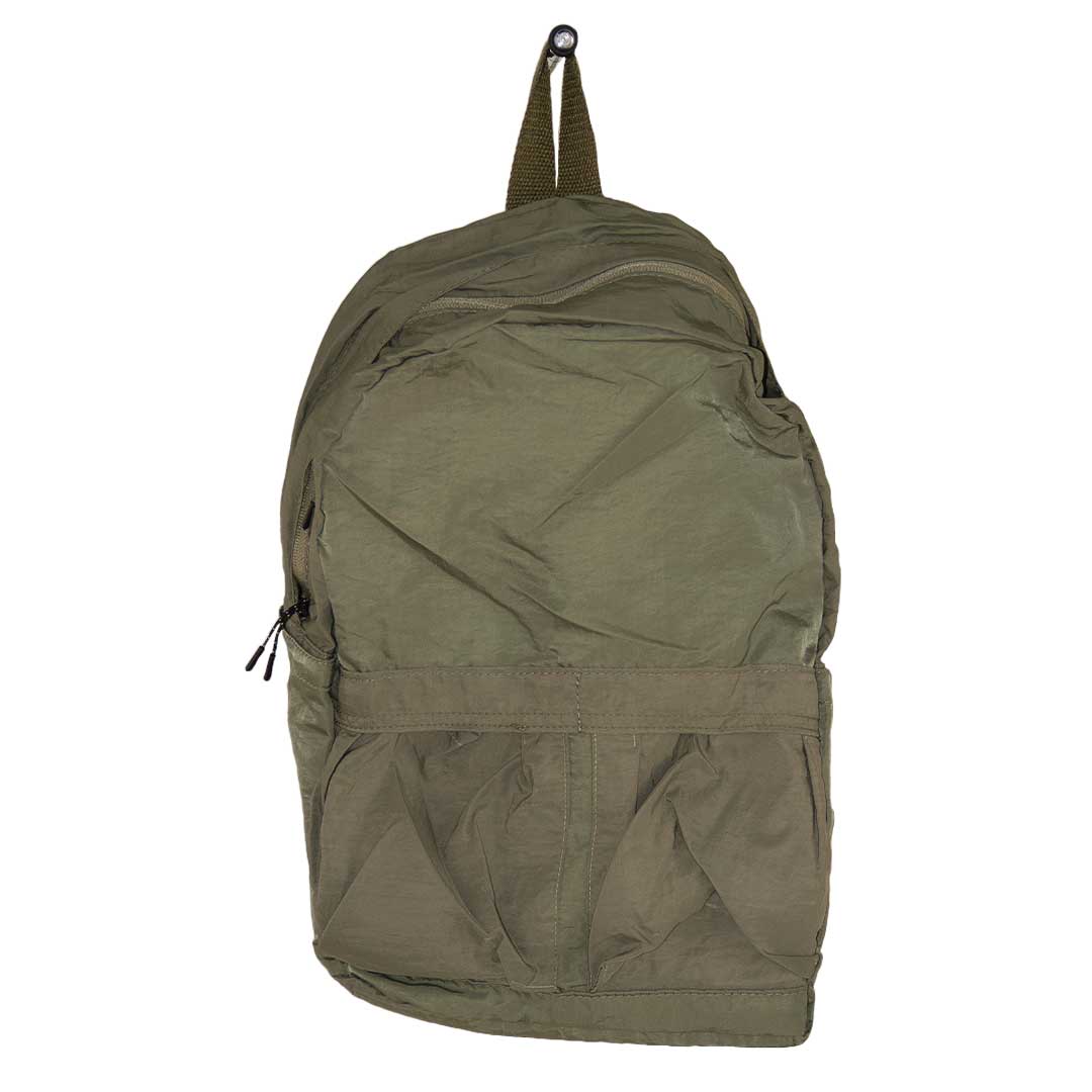 Mochila nylon con múltiples compartimentos - Verde