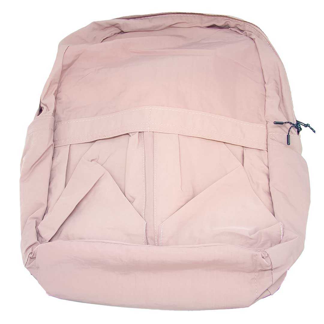 Mochila nylon con múltiples compartimentos - Rosado