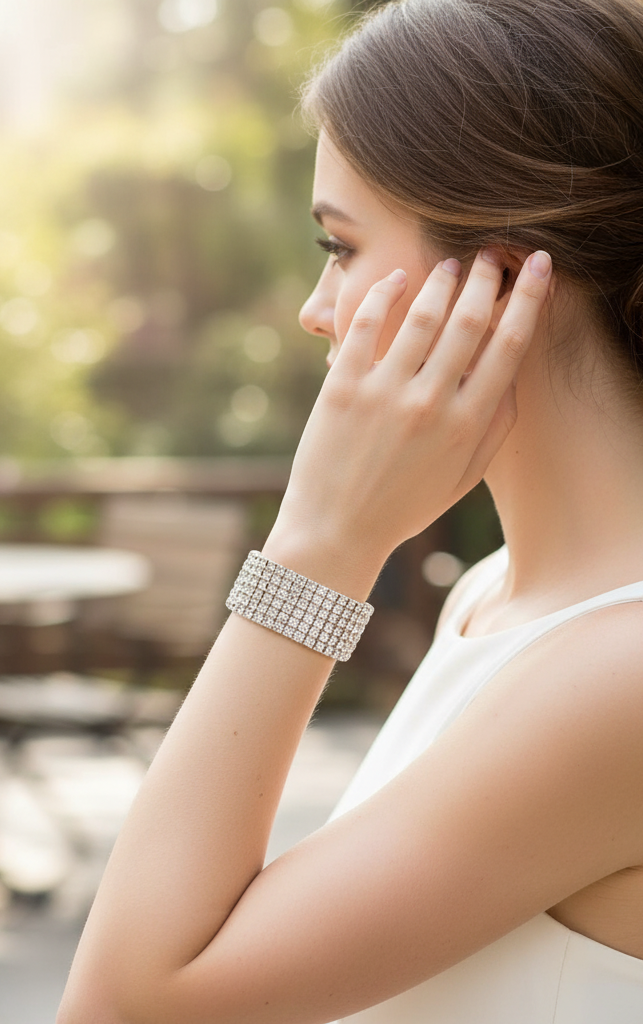 Pulsera de piedras brillantes