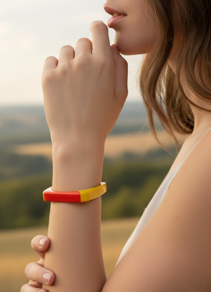Pulsera Cuadrada Roja