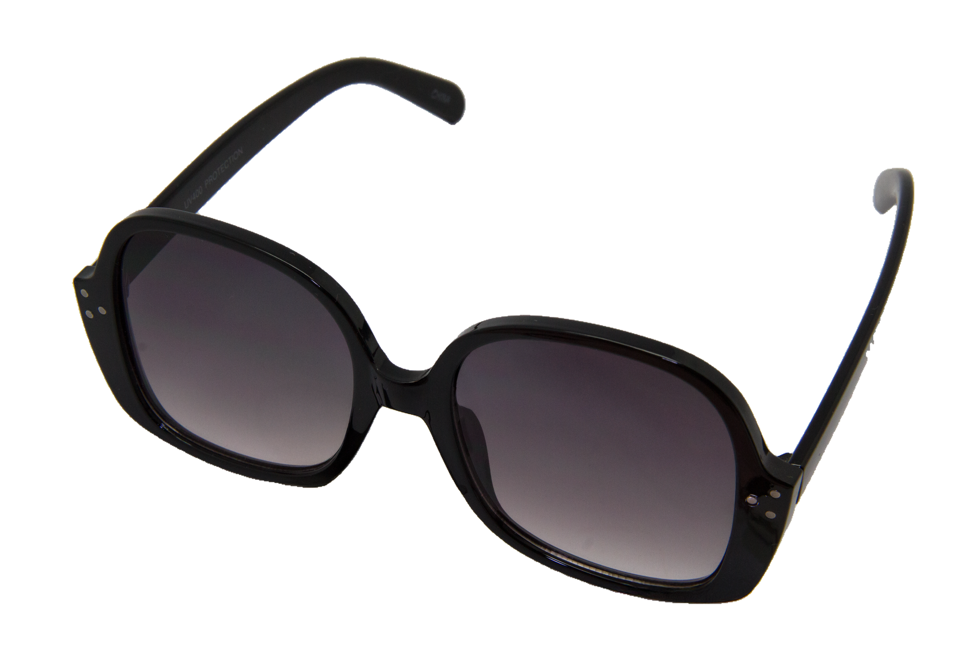 Lentes de Sol con Marco Negro Brillante