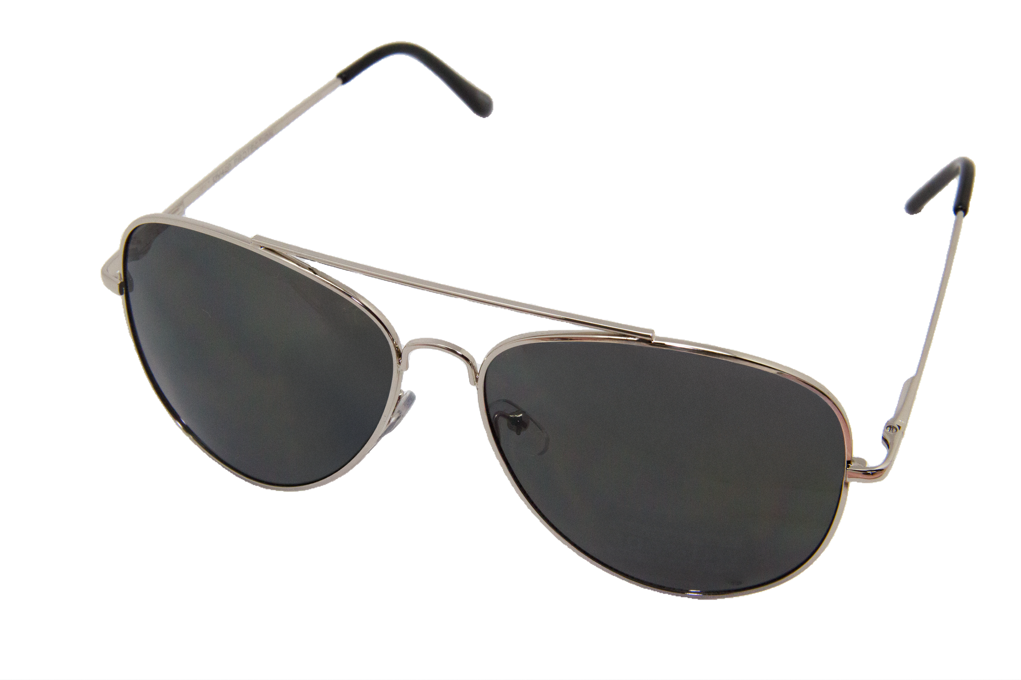 Lentes de Sol Estilo Aviador con Marco Plateado