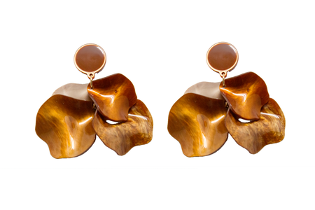 Aretes Pétalos de Jade
