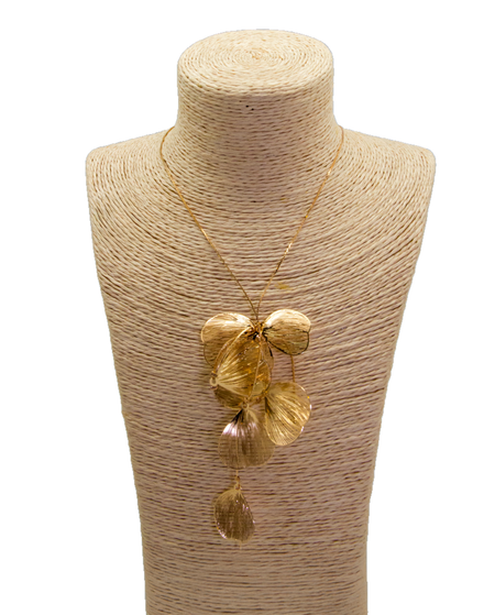 Collar "Cascada Dorada"