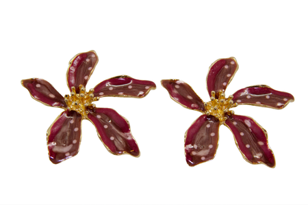 Aretes Pétalos de Merlot