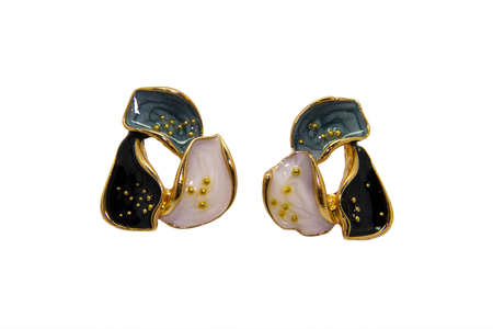 Aretes Pétalos Cósmicos