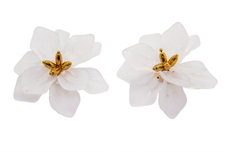 Aretes Pétalos de Nieve