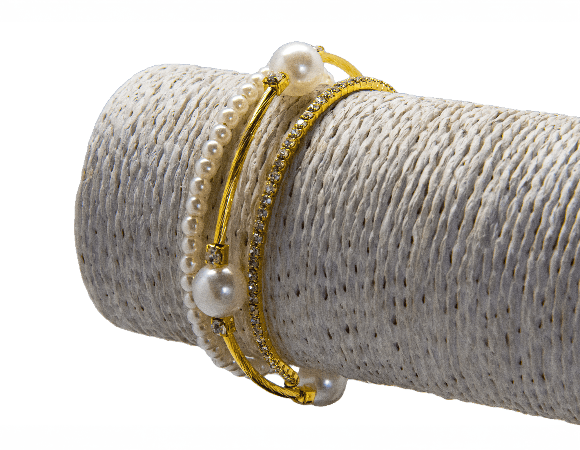 Set de Pulseras "Dorado Tropical"