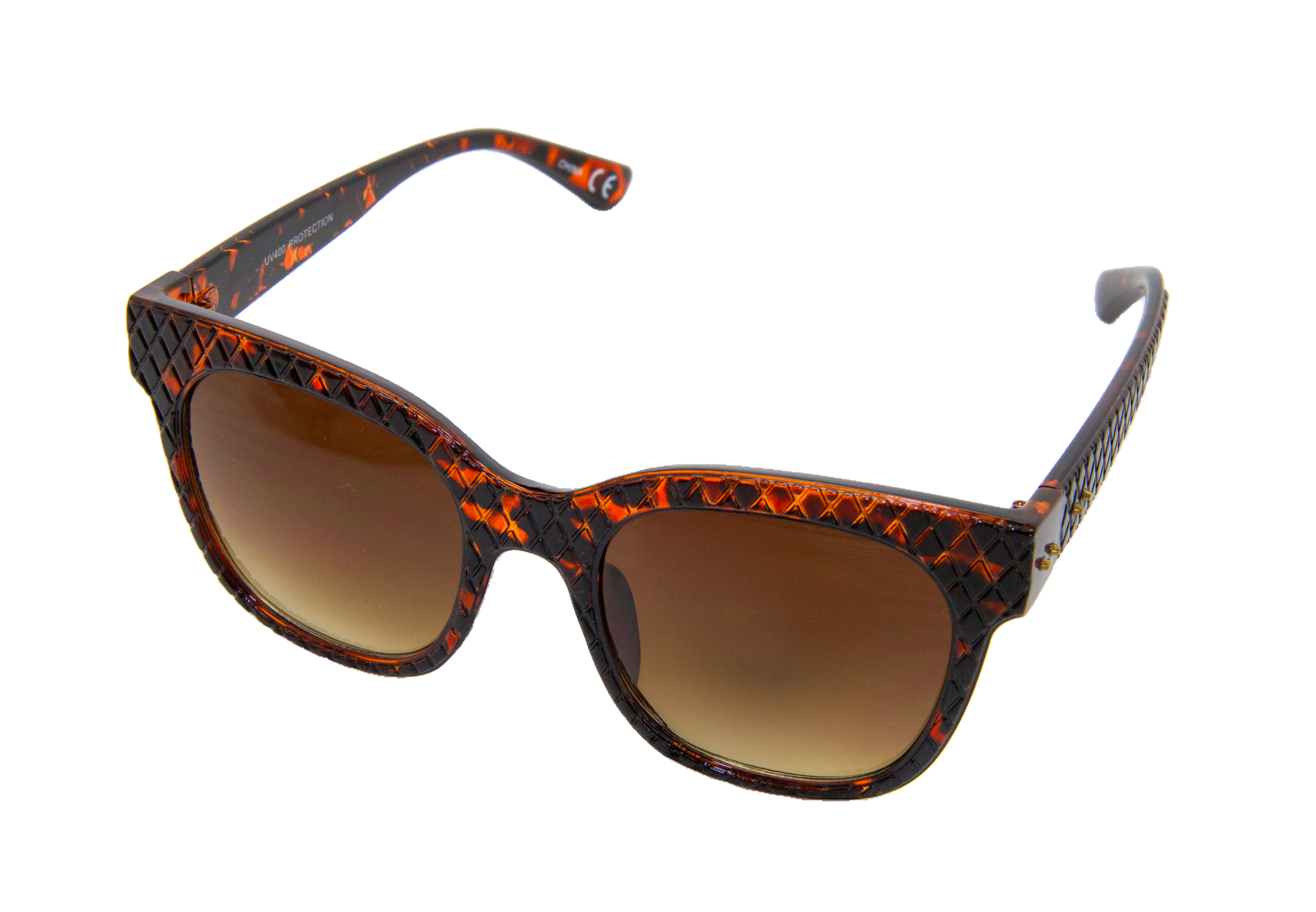 Lentes de Sol Estilo Retro con Estampado de Carey
