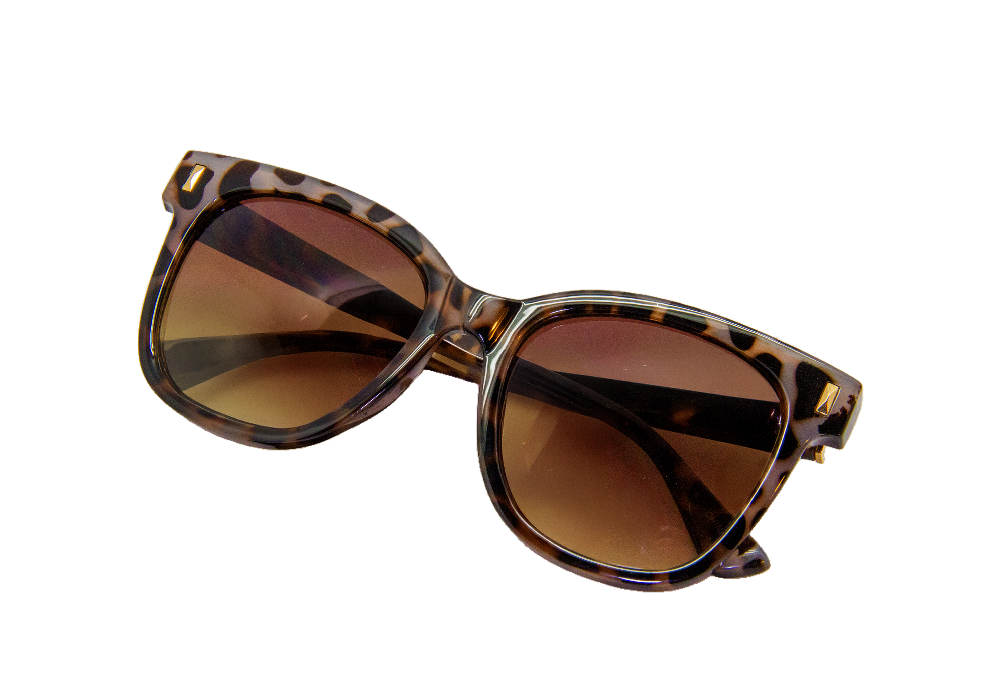 Lentes de Sol Estilo Cat-Eye con Estampado de Leopardo