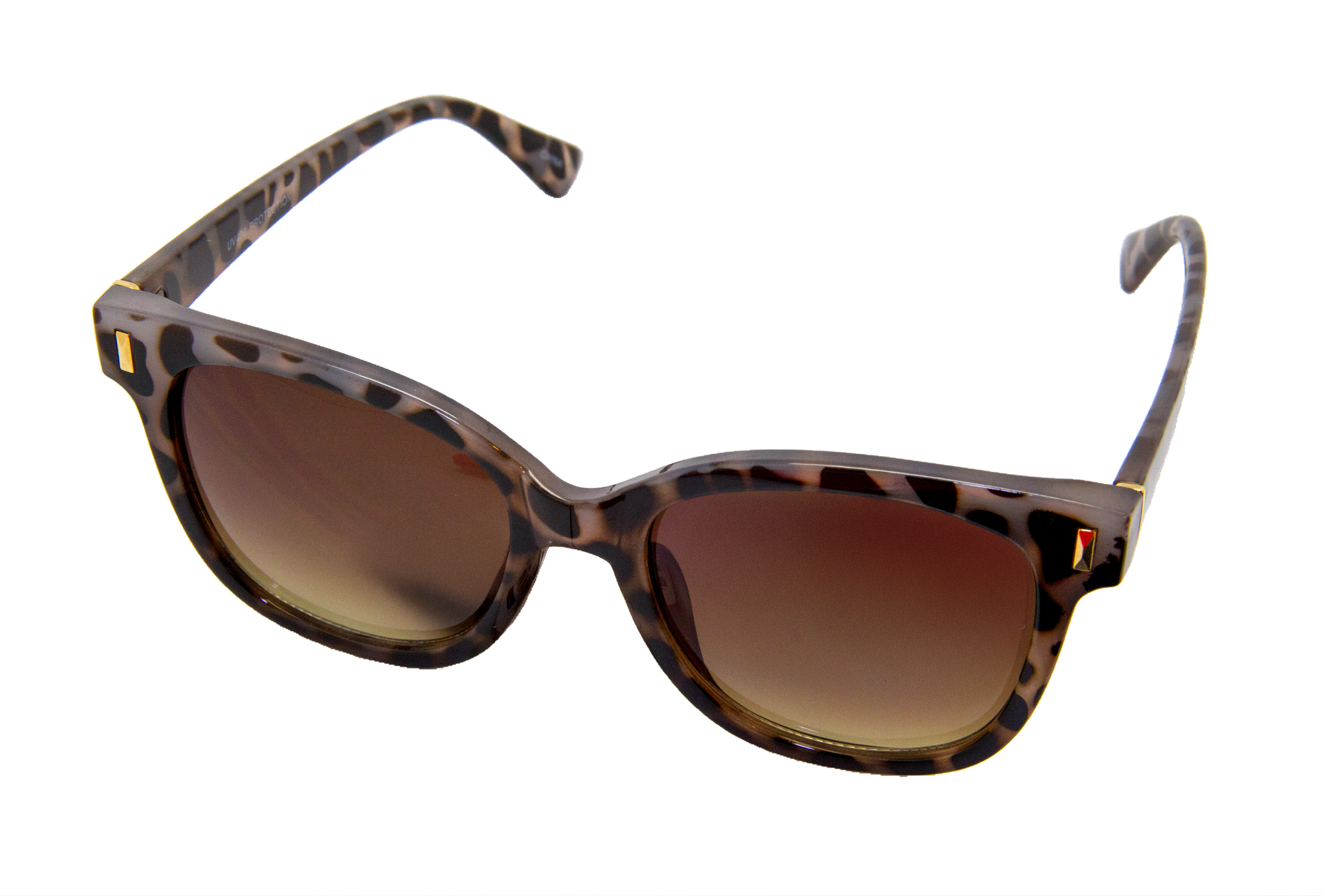 Lentes de Sol Estilo Cat-Eye con Estampado de Leopardo