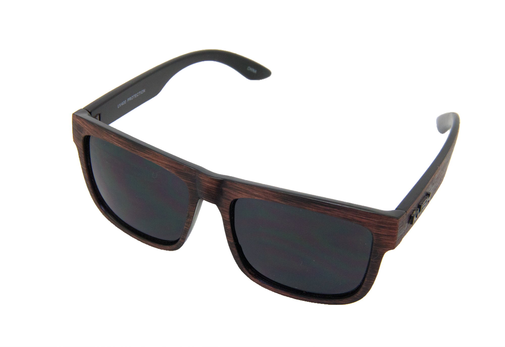 Lentes de Sol con Marco de Madera Oscura