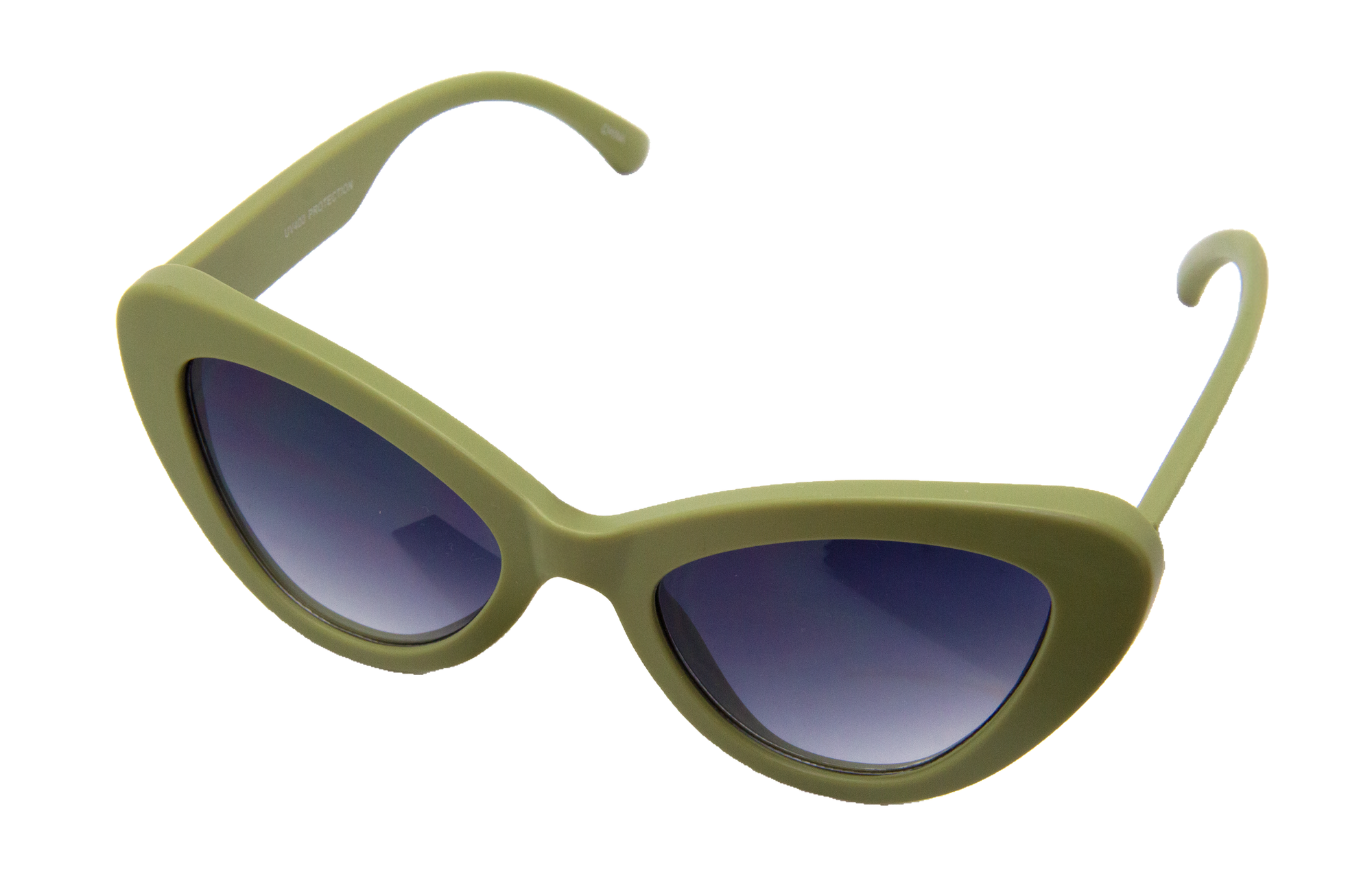 Lentes de Sol Cat-Eye con Marco Verde Mate