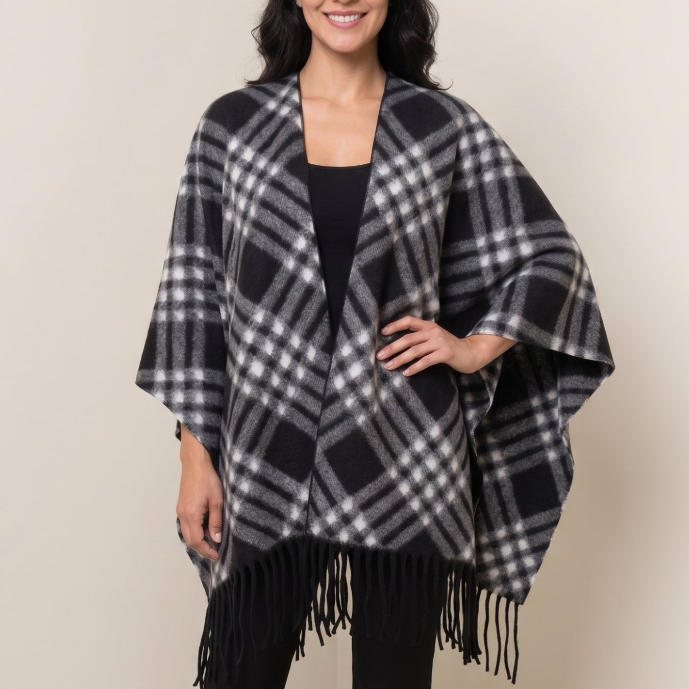 Poncho Clásico Tartán Nocturno