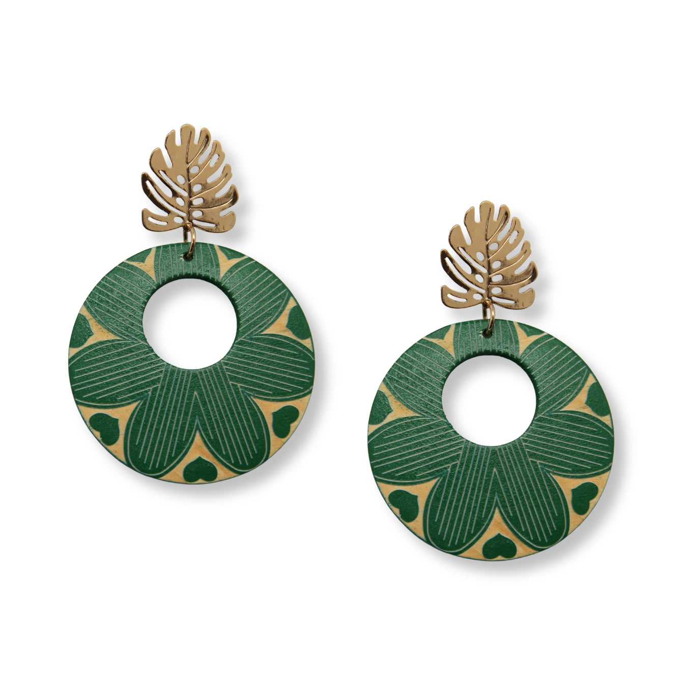 Aretes Monstera