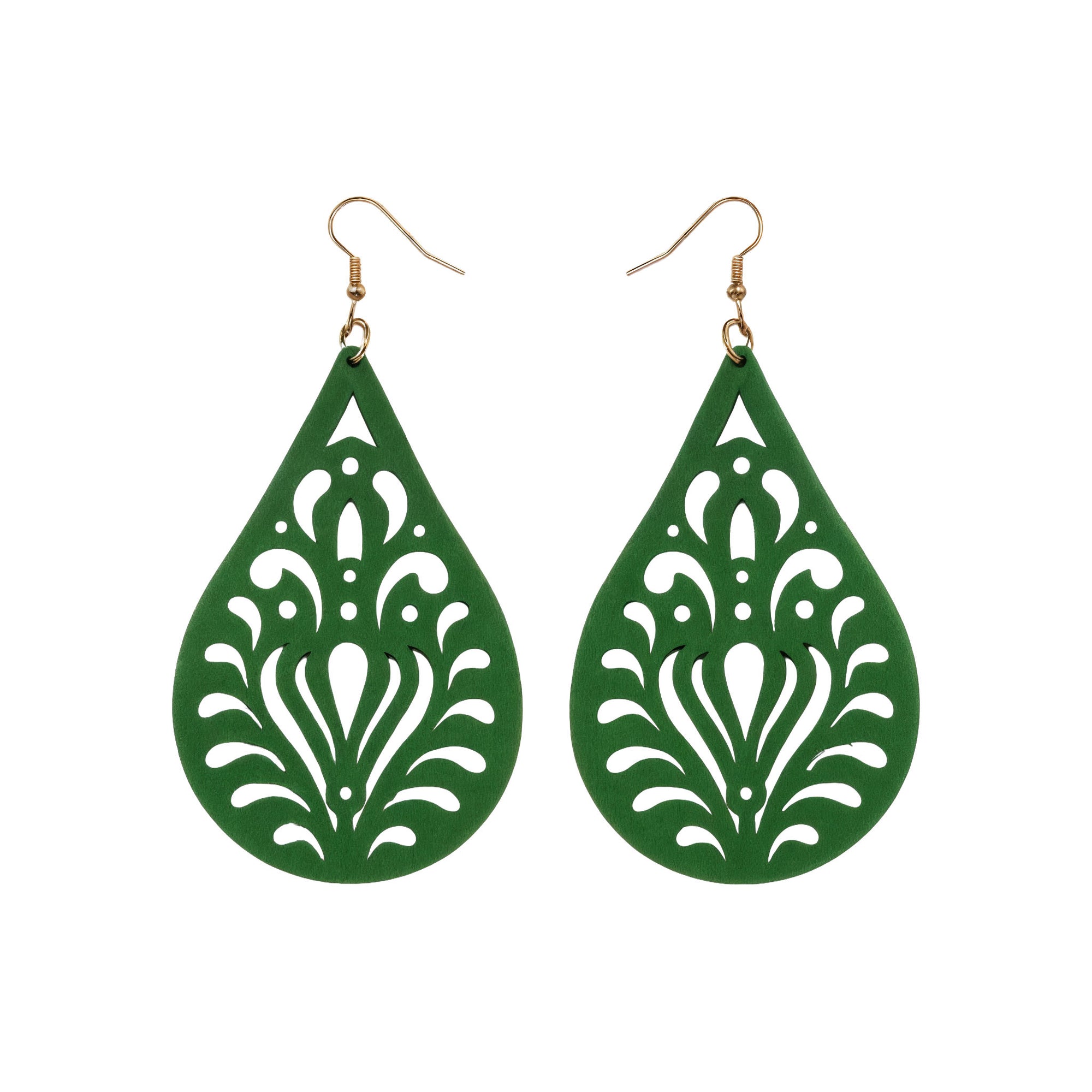 Aretes Gota Esmeralda