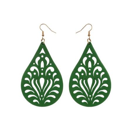 Aretes Gota Esmeralda