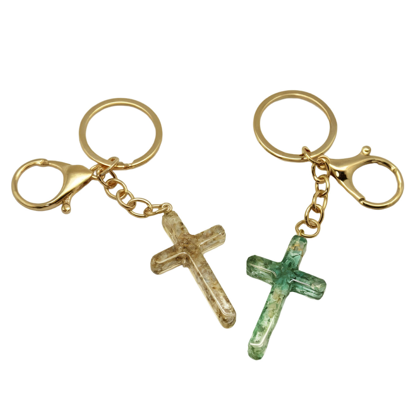 Llavero Cruz de Resina