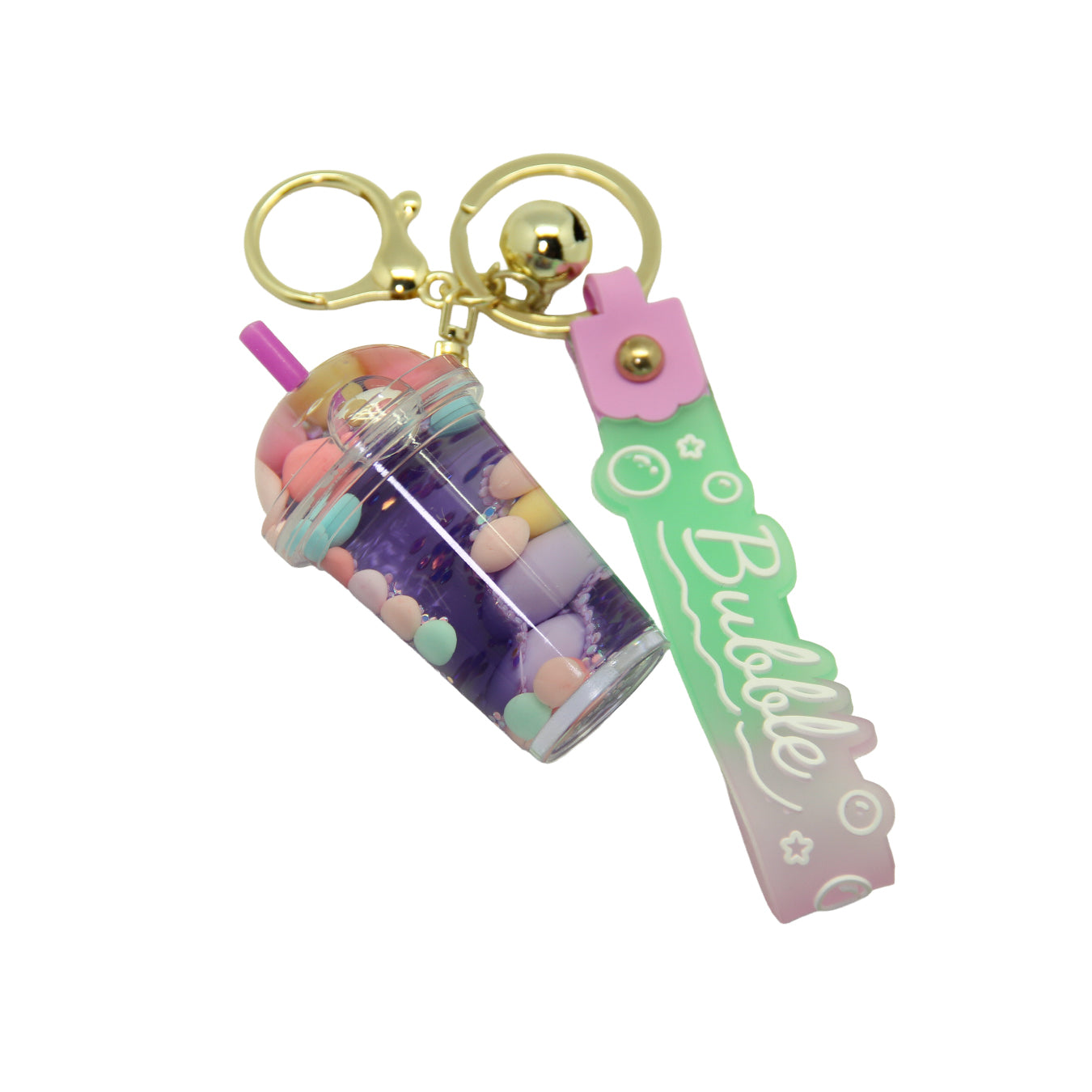 Llavero Bubble Tea Purple