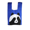 Mini Tote Bag Panda Blue