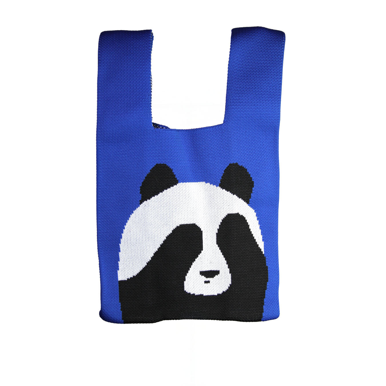 Mini Tote Bag Panda Blue