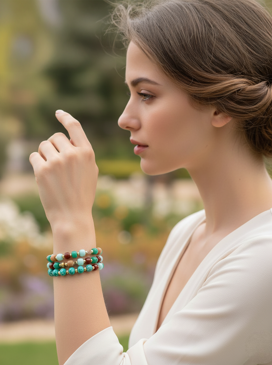 Pulseras Brillos Azules