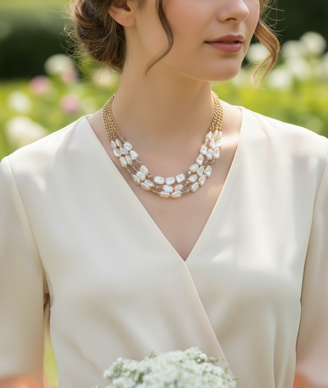 Collar Resplandor De Oro