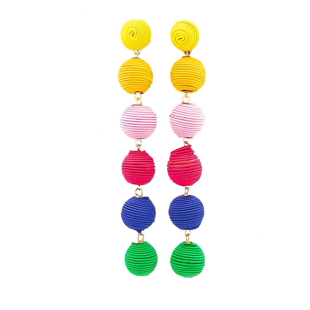 Aretes Cinco Colores