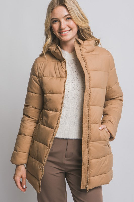 LOVE TREE Chaqueta Larga Acolchada